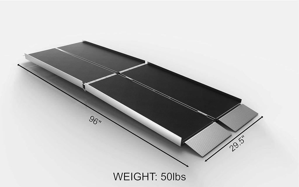 Suitcase Trifold Portable Ramp with Slip-Resistant Surface, 7 Foot A77057