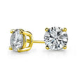 14k Yellow Gold 1/4 Carat Solitaire Stud Earrings U57908