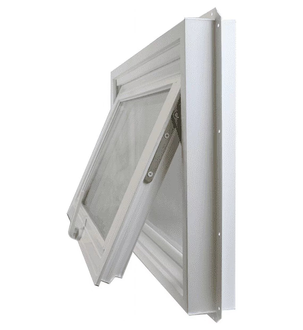 48" x 16" Inward Opening Awning Window White Vinyl Frame K170