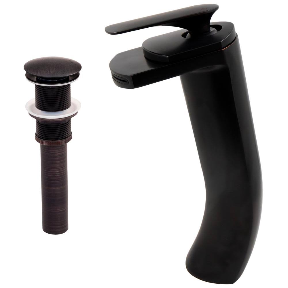 Oil Rubbed Bronze Waterfall Vessel Faucet Set M13117