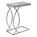 Grey MDF Laminate Metal Accent Table V21821