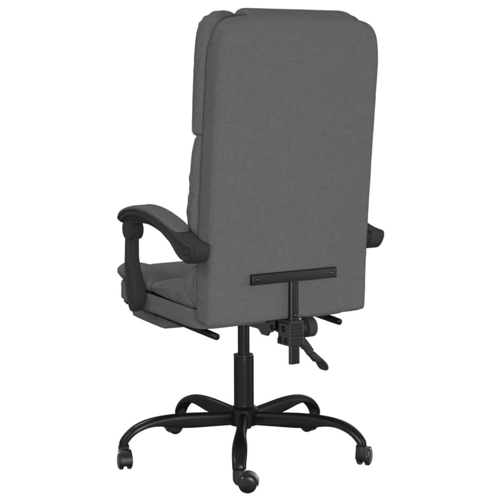 Dark Gray Fabric Massage Reclining Office Chair Z65539