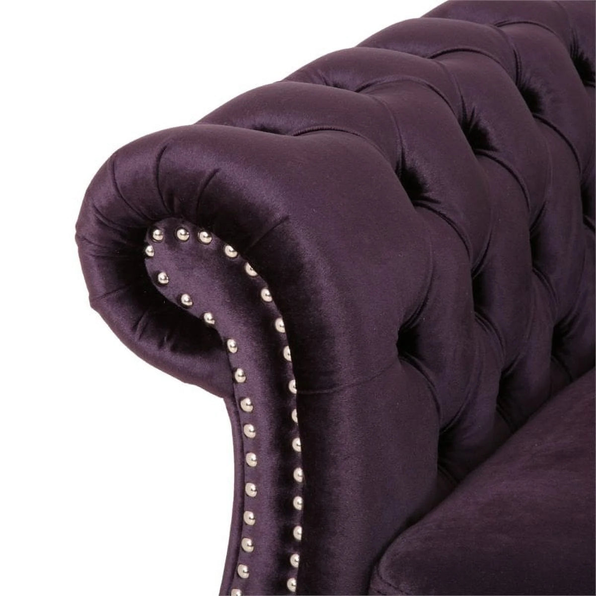 7 Seat Velvet Tufted Chesterfield Sectional B846654