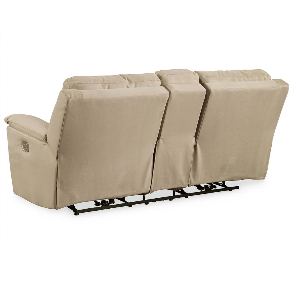Latte Faux Leather Power Reclining Loveseat J806657