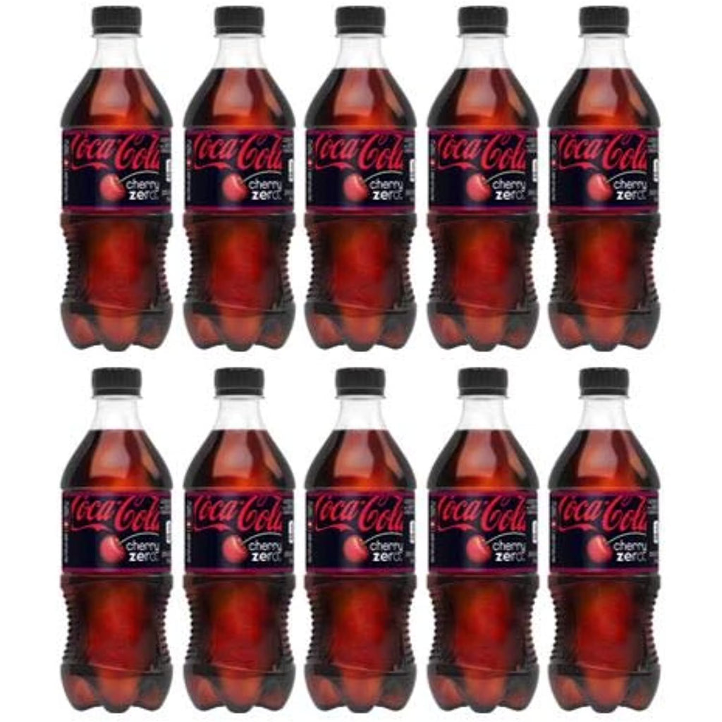 Coke Zero Cherry 20 oz Bottles (Pack of 10) U3096