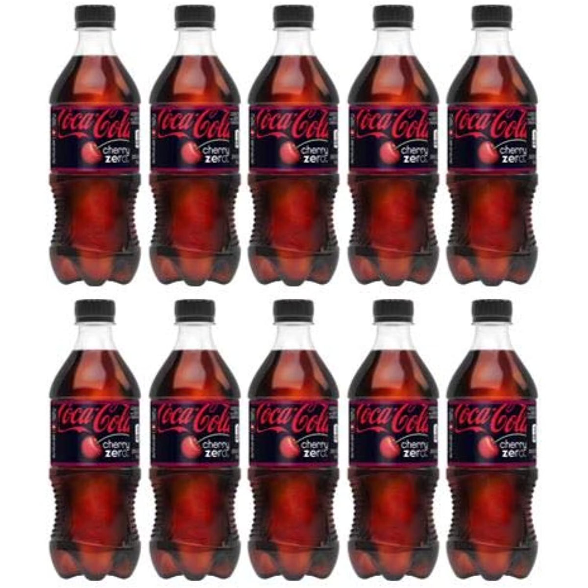 Coke Zero Cherry 20 oz Bottles (Pack of 10) U3096