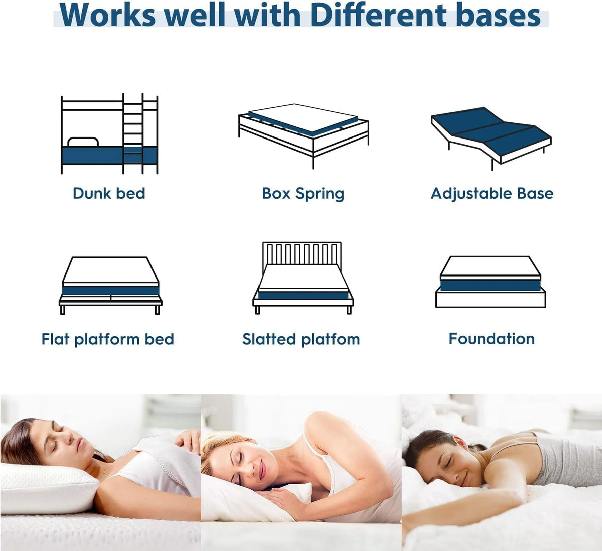 Queen 10 Inch Cooling Gel Memory Foam Mattress L268644