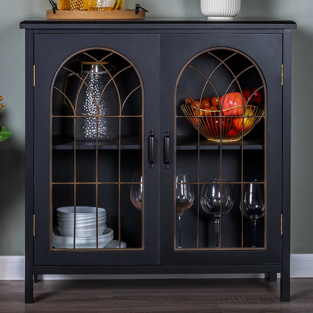 2-Door Accent Cabinet with Metal Door V8985