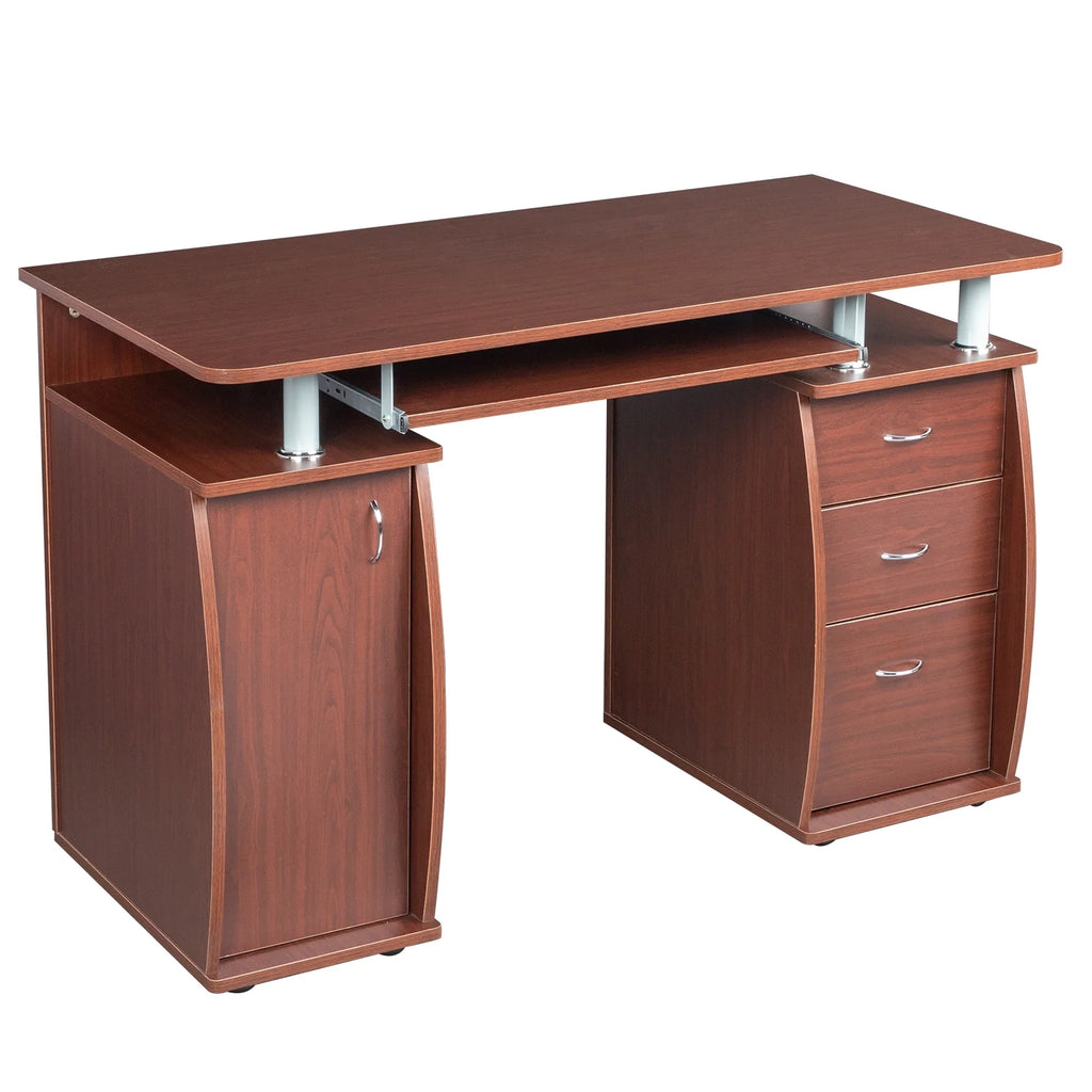 Computer Desk with Drawers Wood G13020