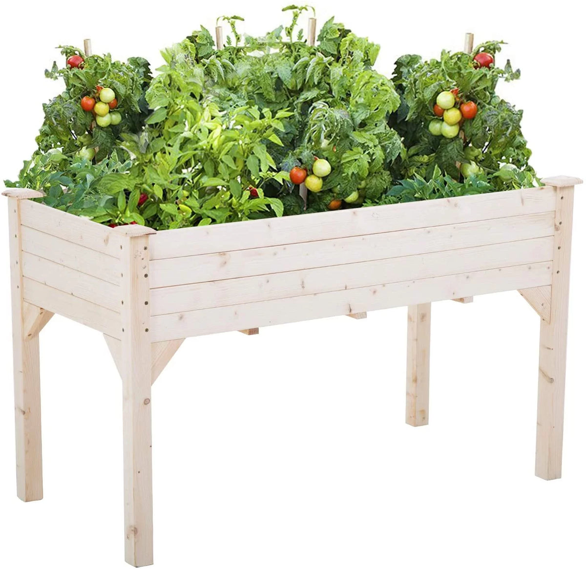 48x24x30in Elevated Wood Planter Garden Bed Z656