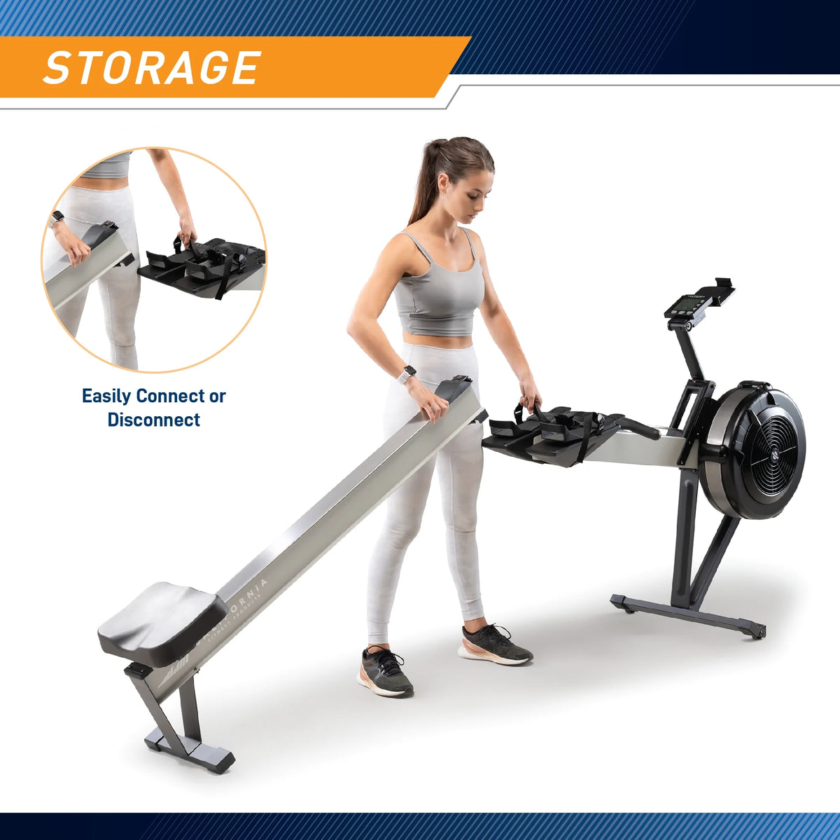 Rowing Machine with Adjustable Air Resistance C78922