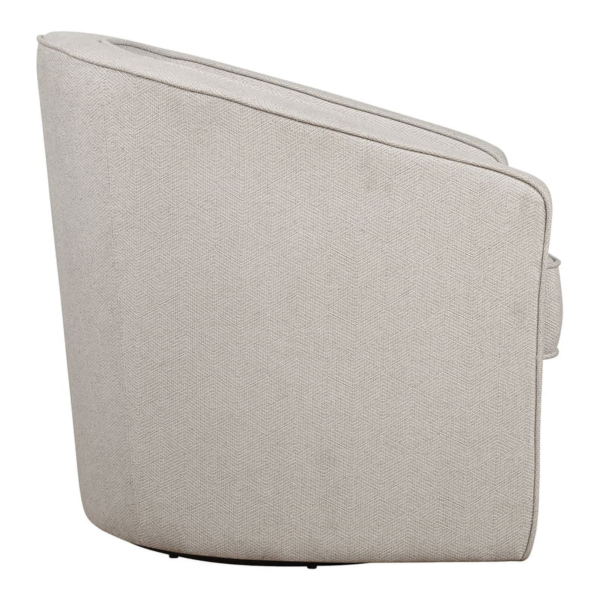 Gray Zig Zag Fabric Swivel Chair R6663