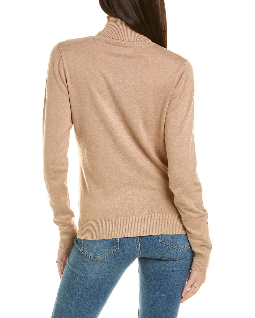 Brown Turtleneck Sweater R44622