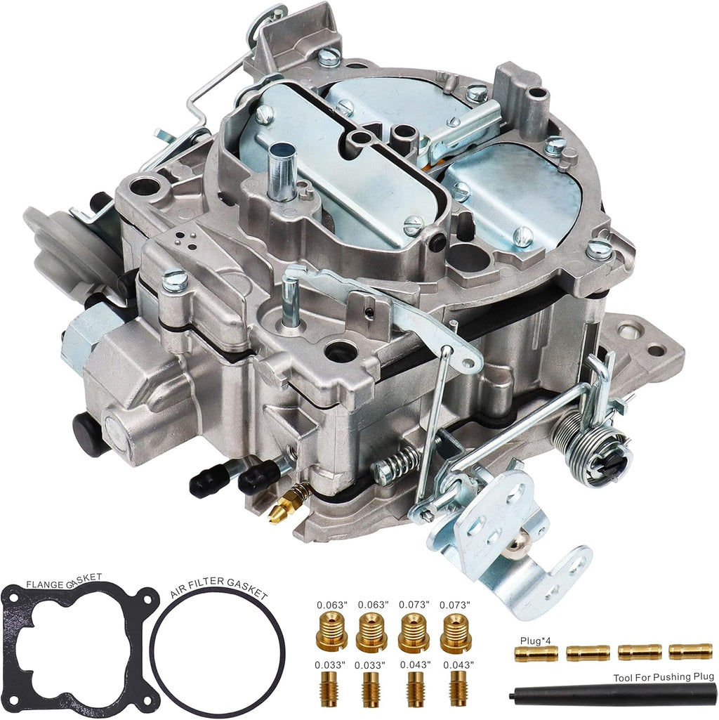 Carburetor 4 Barrel 750 CFM Manual Choke with Gaskets Plugs Jets L6557
