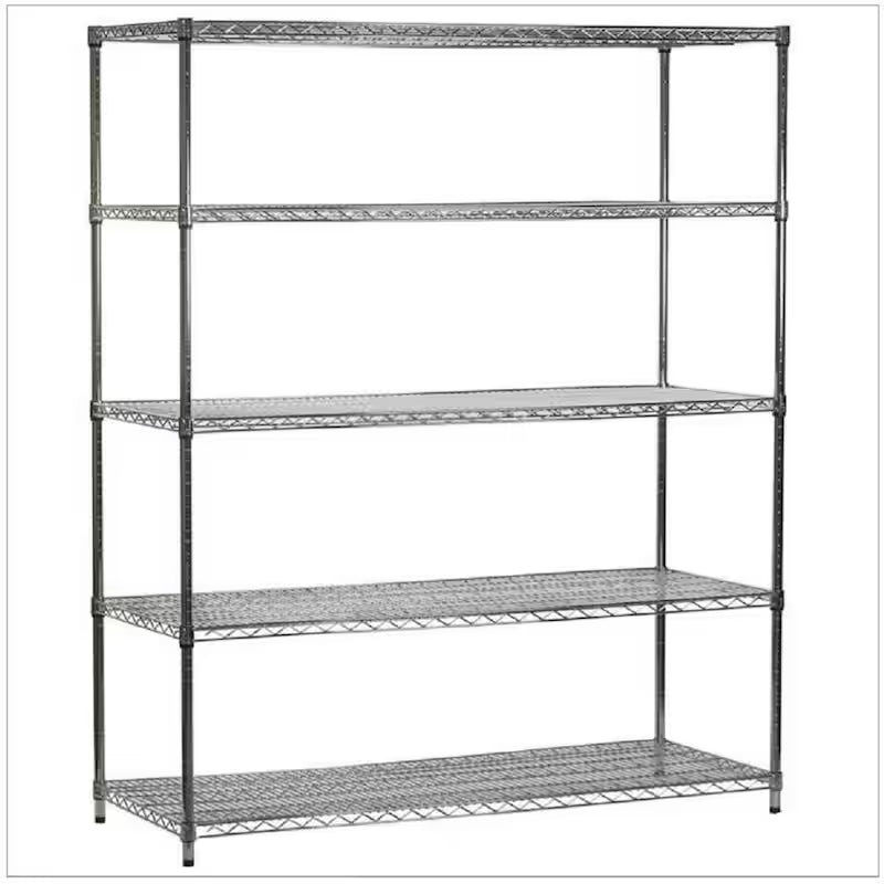 5-Tier Heavy Duty Steel Wire Shelving Unit N8458