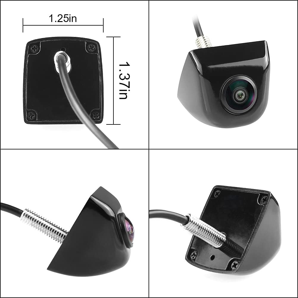 AHD 1080P Vehicle Backup Camera with Fish Eye Lens Night Vision Waterproof Car Reverse Camera Pack of 2 C58083