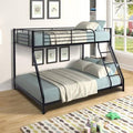 Twin Over Full Metal Bunk Bed Frame Black B66607