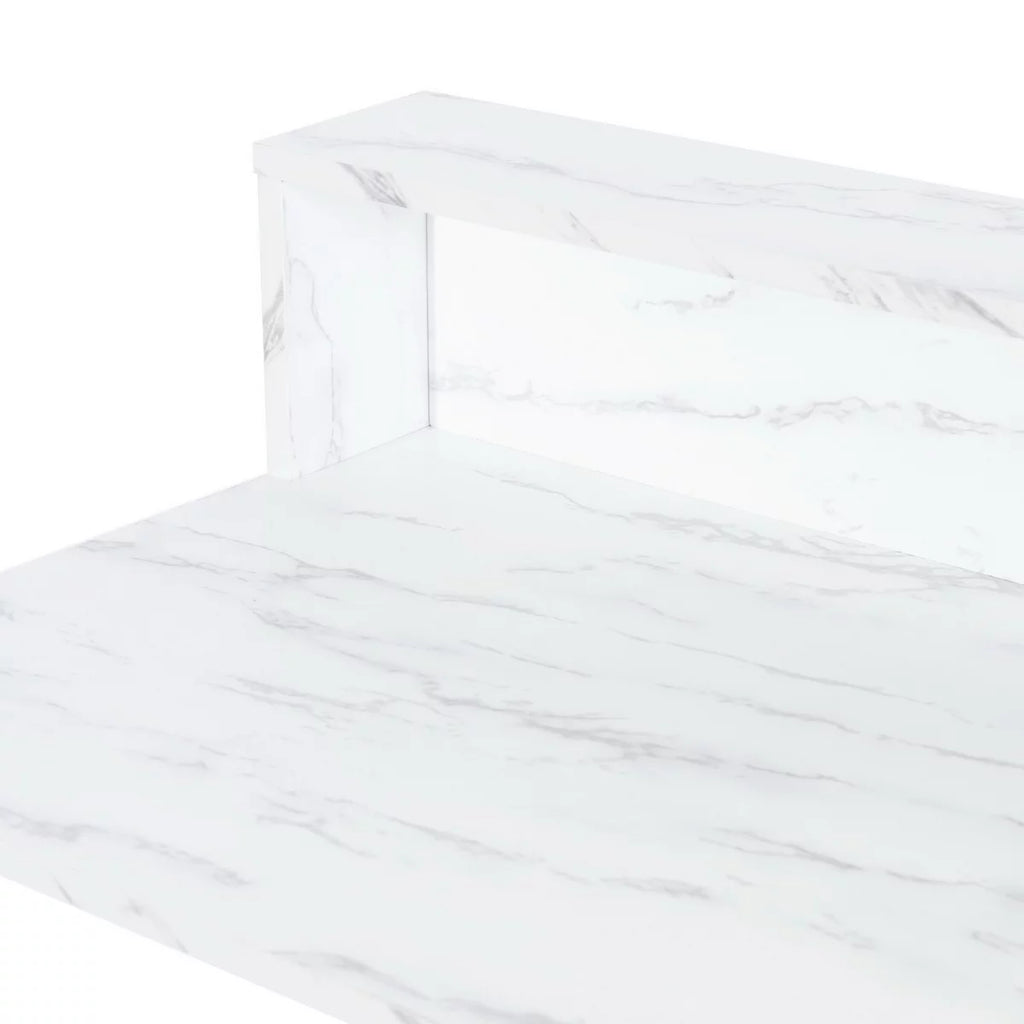 41.3 inch White Desk with Storage and Mirror A309