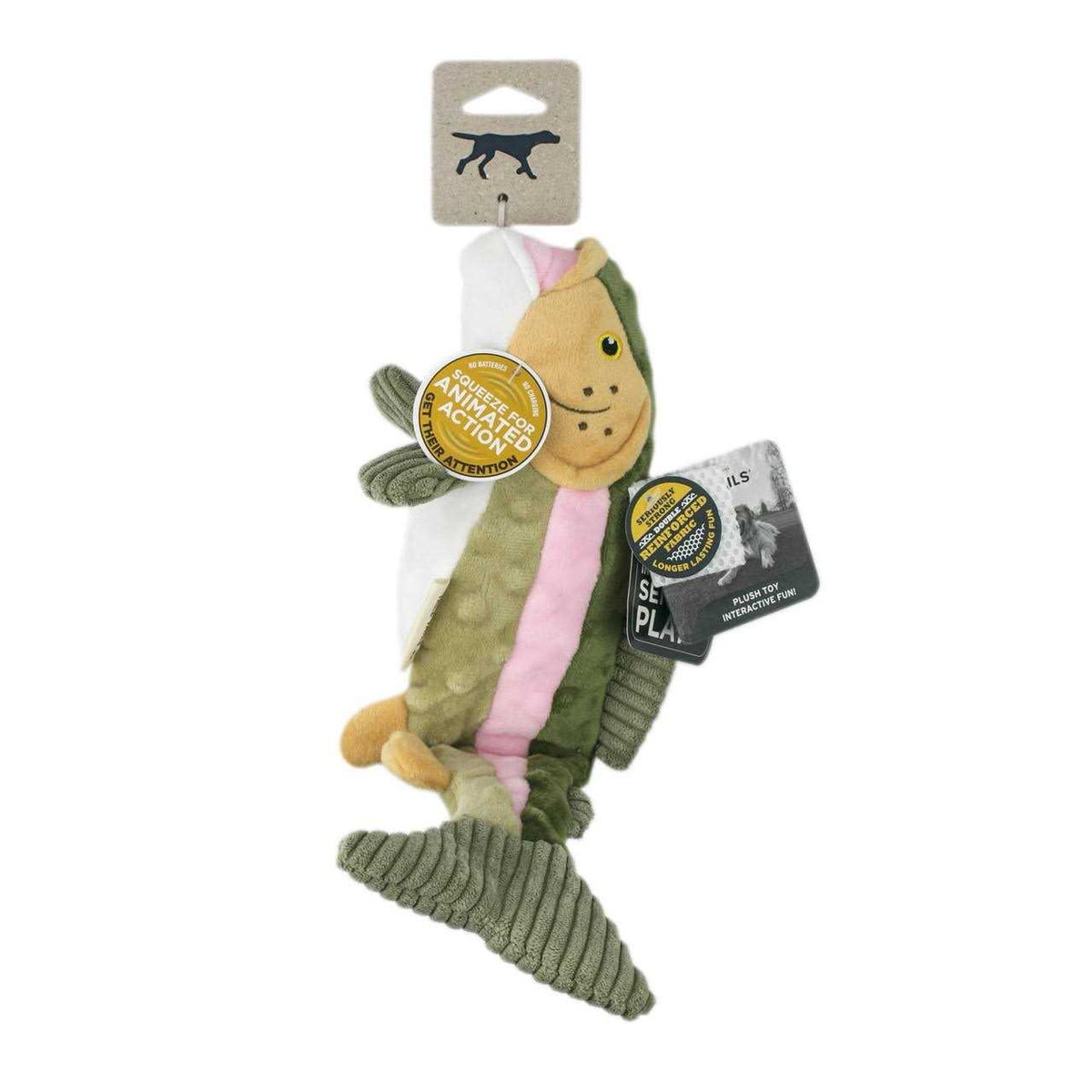 Animated Trout Dog Toy V522