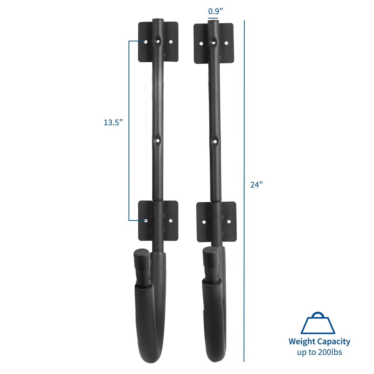 Steel Kayak Wall Mount Cradle Holder Set H95519