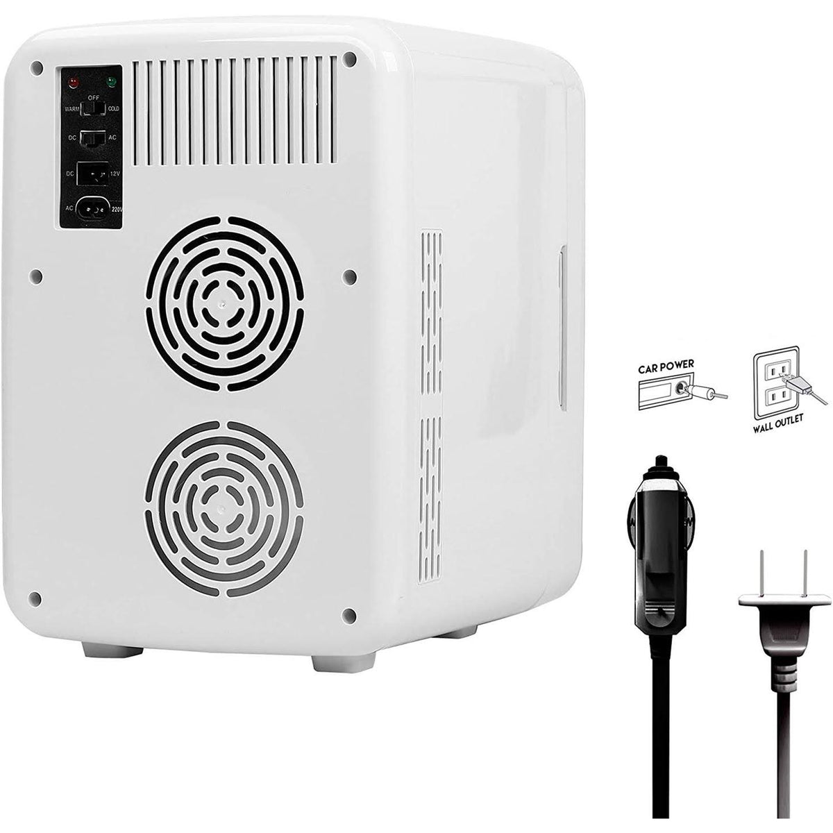 10L Portable Cooler Mini Fridge White T29557