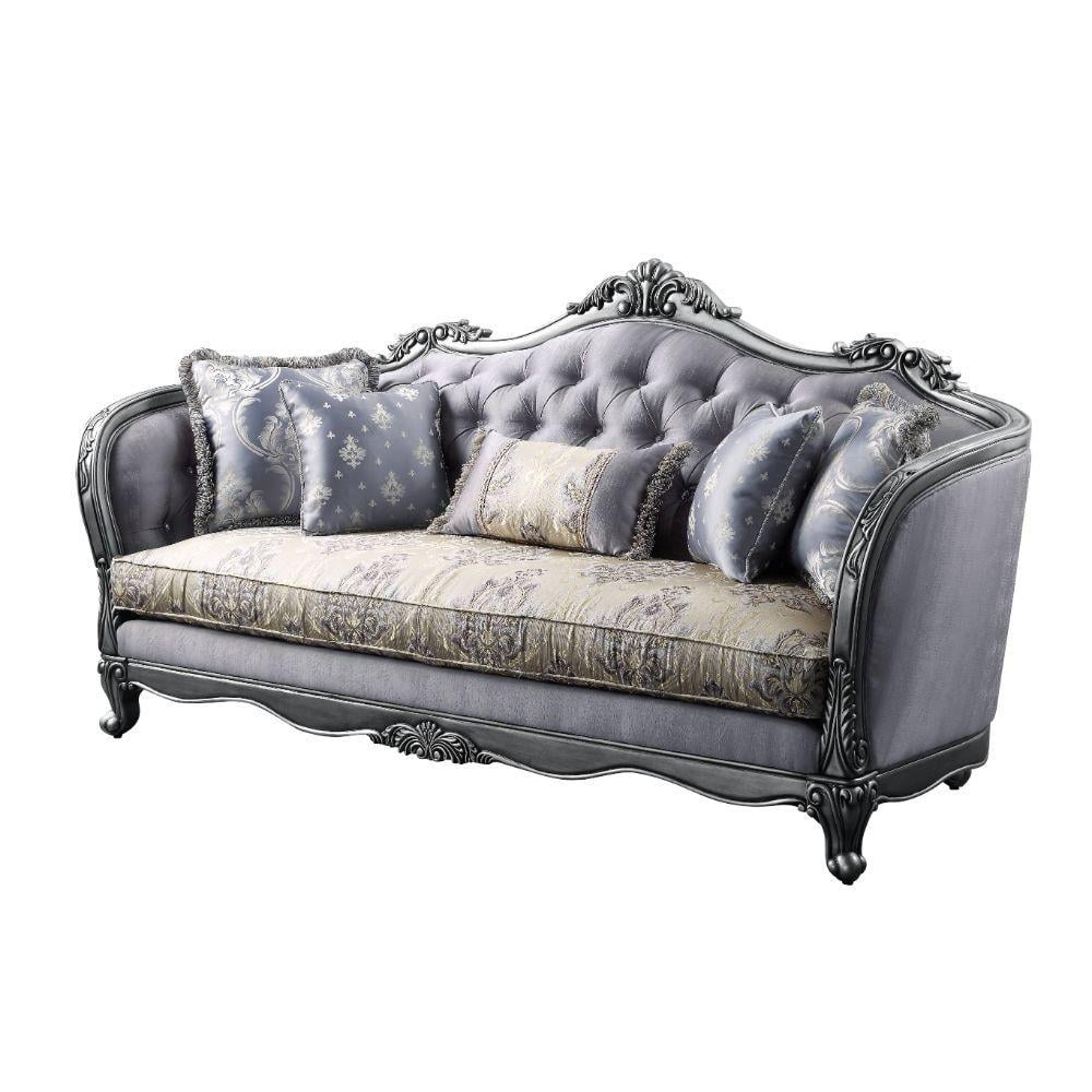 Lustrous Fabric Sofa Set 2 Pcs R295