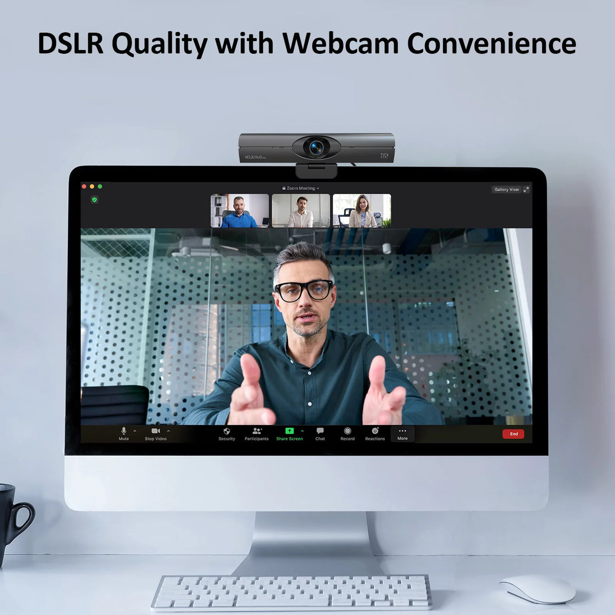 4K AI Webcam with Noise-Canceling Mic P5753