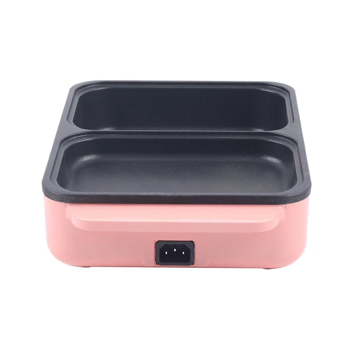 Pink Electric Hot Pot with Grill, Non-Stick Frying Pan V109