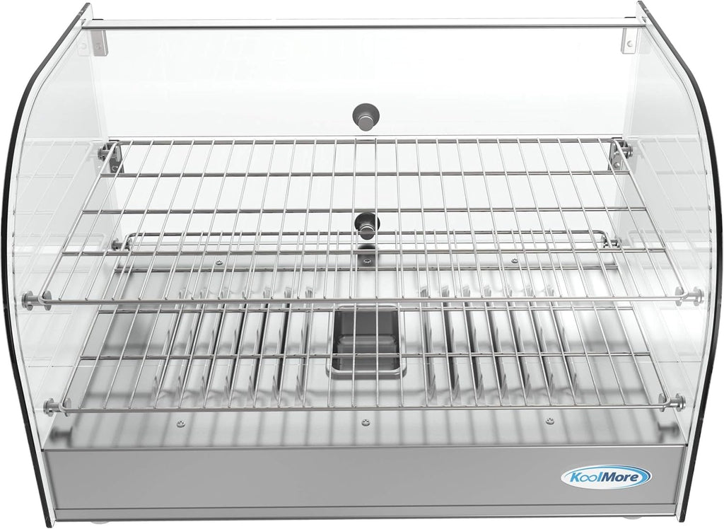 22" Commercial 2 Shelf Countertop Food Warmer Display Case, Silver U477980